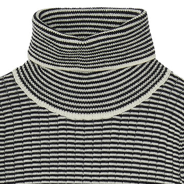 Rolkraag trui - ecru/dark navy - FUB